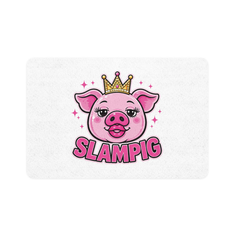 Slampig Pig Princess Pet Food Mat | Non-Slip Feeding Mat