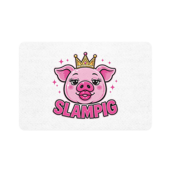 Slampig Pig Princess Pet Food Mat | Non-Slip Feeding Mat