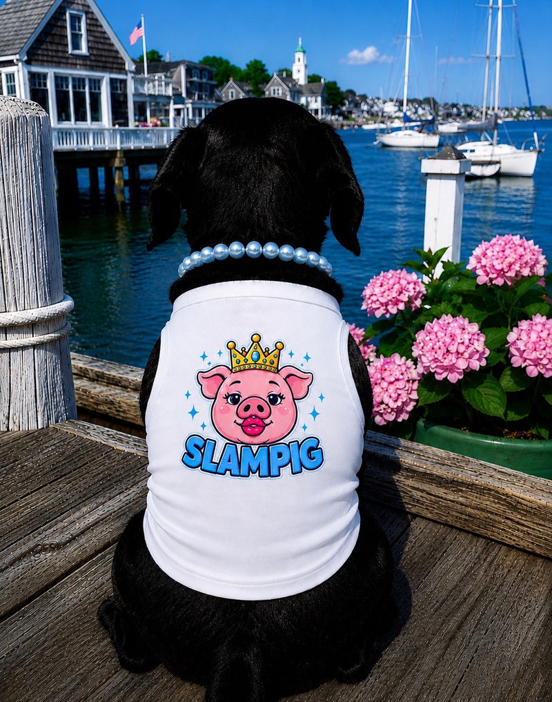 Slampig Pet Tank Blue Design